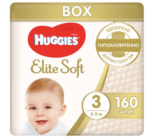 Huggies Elite Soft Box 3 (5-9 кг.) 160 шт. huggies elite soft box 3 (5-9 кг.) 160 шт.