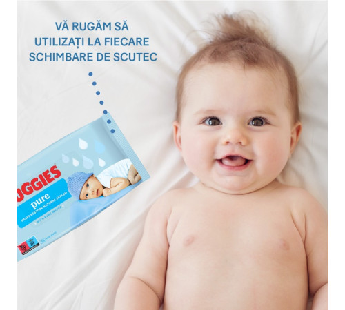 huggies servetele umede "huggies pure" (56 buc.)