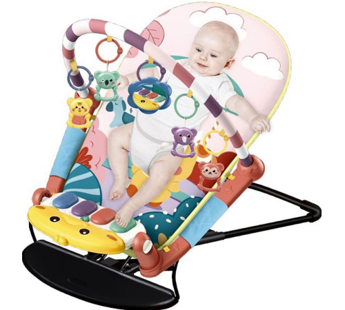 bibiin toys 608-93 covoraș de joacă-șezlong 2 &icirc;n 1 roz