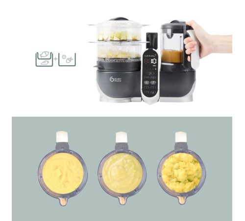 babymoov a001124 robot multifunctional 5 in 1 "nutribaby+" (gri)