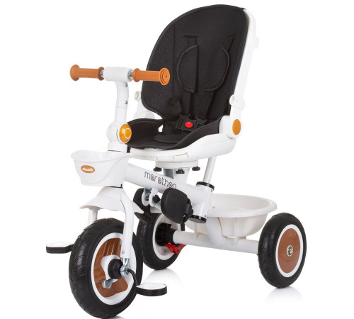 chipolino trkmrt02402bw triciclu "marathon" black/white
