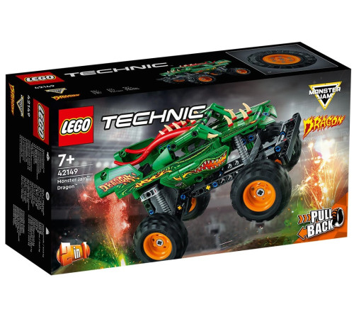 lego technic 42149 Конструктор "Монстер Джем Дракон" (217 дет.)