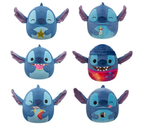 squishmallows sqdi1021 jucărie moale "stitch" (19 cm) în sort.