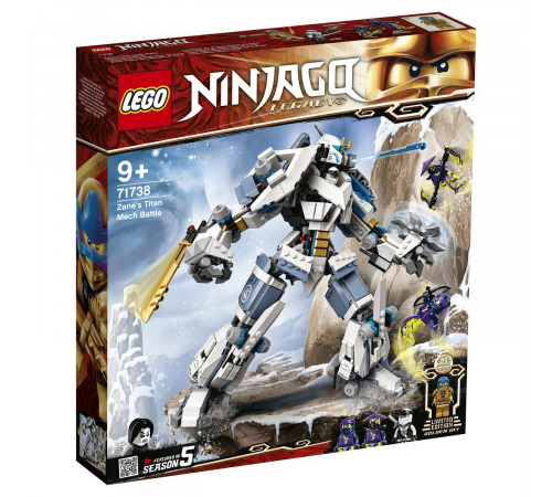 lego ninjago 71738 Конструктор "Битва с роботом Зейна" (840 дет.)