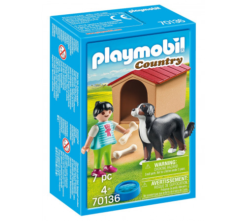  playmobil 70136 Конструктор "Собака с будкой"