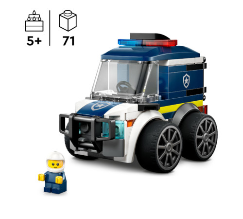 lego city 60481 constructor "rides &ndash; camionul poliției" (71 el.)