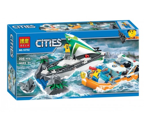 BELA РД02.125 Конструктор "Cities" Операция по спасению лодки (206 дет.) Детский магазин в Кишиневе в Молдове bela РД02.125 Конструктор "cities" Операция по спасению лодки (206 дет.)