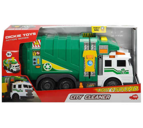 Детский магазин в Кишиневе в Молдове Dickie 3308378  Мусоровоз со светом и звуком (39 см.)  dickie 3308378  Мусоровоз со светом и звуком (39 см.)