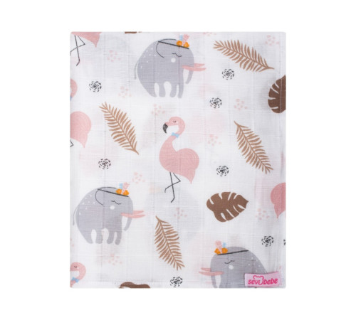 sevi 353 cuvertură organic muslin (100х100 cm.) in sort.