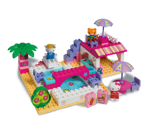 androni 8664-00hk constructor hellokitty "piscina” (89 el.) 