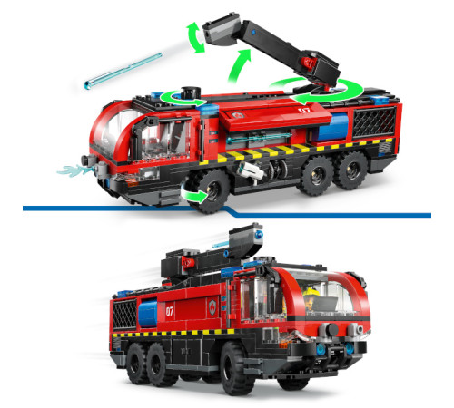 lego city 60499 constructor "mașină de pompieri a aeroportului" (691 el.)