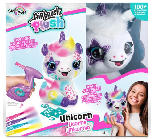  canal toys 228cl Набор для творчестве diy airbrush plush "Единорог" (25 см.)