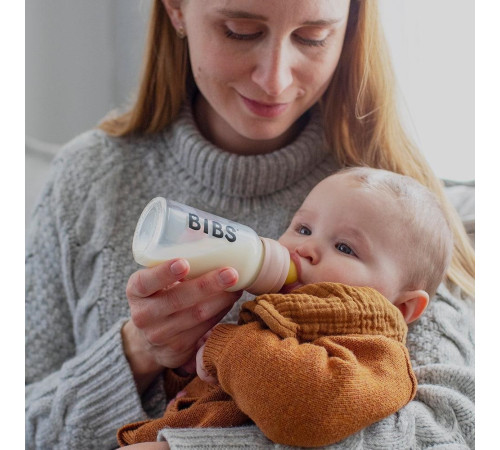 bibs biberon din sticlă (110 ml.) blush
