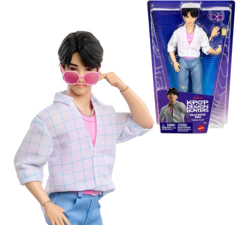 kpop demon hunters jrn38 păpușă &laquo;soda pop&raquo; &mdash; jinu &icirc;n ținută de scenă