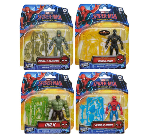 Jucării pentru Copii - Magazin Online de Jucării ieftine in Chisinau Baby-Boom in Moldova spider-man g2444 figurină de supererou marvel spider-man actionverse cu accesorii (11,4 cm.) in sort.