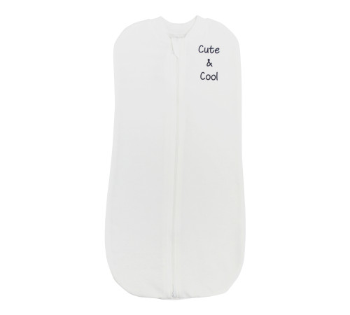  minikin 242890156-62 pelinca-cocon cu fermoar "happy baby" (m.56-62) lăptos