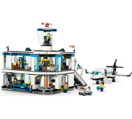 lego city 60502 constructor "aeroport cu avion" (887 el.)