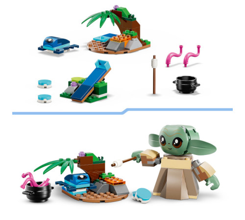 lego star wars 75443 constructor "fermă lui grogu" (643 el.)