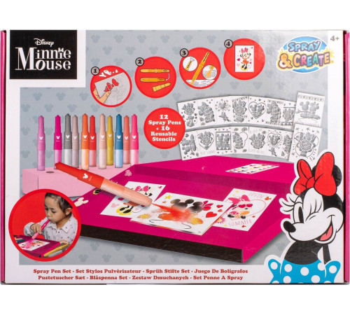 Canenco Mm22368 Set de markere cu spray "Minnie"  canenco mm22368 set de markere cu spray "minnie"