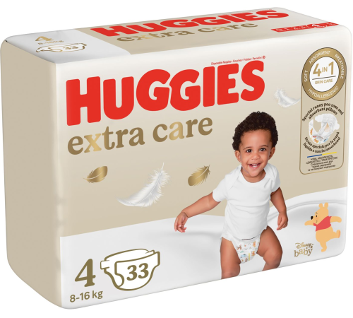 huggies extra care 4 (8-16 кг.) 33 шт.
