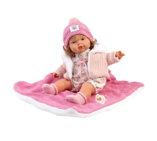 llorens 38572 Кукла плачущая "lola llorona mantita" (38 см.)