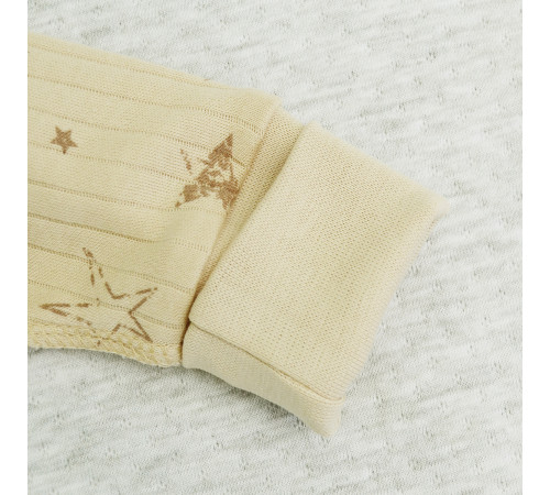 minikin 242130356-62 Набор из 3 ед. растущий "simple" (р.56-62) бежевый звёзды