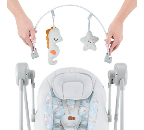 kinderkraft Электронные качели swingee (до 9 кг.) серый