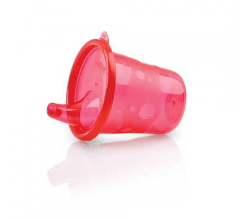 nuby id91121 set de cupe cu buză (9 m +) 6x210 ml.