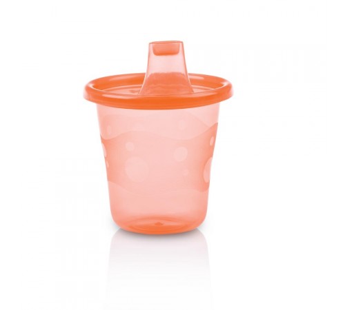 nuby id91121 set de cupe cu buză (9 m +) 6x210 ml.