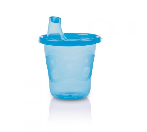 nuby id91121 set de cupe cu buză (9 m +) 6x210 ml.