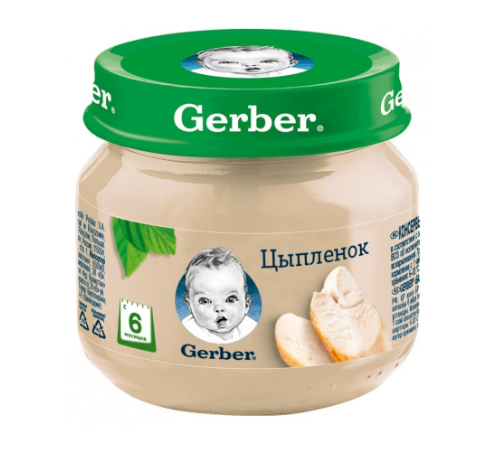 gerber Сarne de găină 80 gr. (6 luni+)