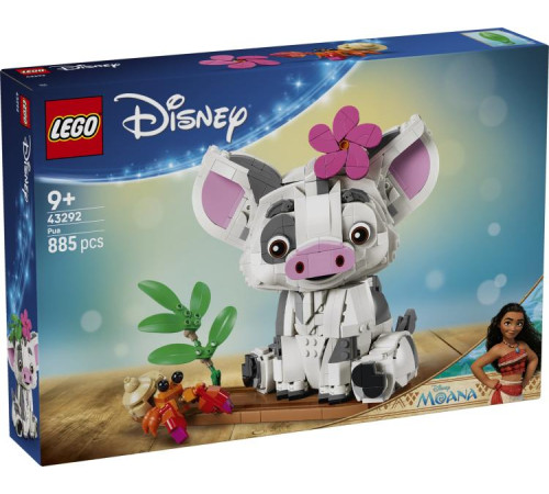  lego disney 43292 Конструктор "Подвижная фигурка поросенка Пуа"(885 дет.)