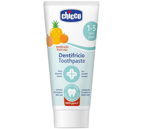 chicco pasta de dinti  "tutti-frutti" cu fluor (1-5 ani) 50 ml.