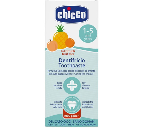 chicco pasta de dinti  "tutti-frutti" cu fluor (1-5 ani) 50 ml.