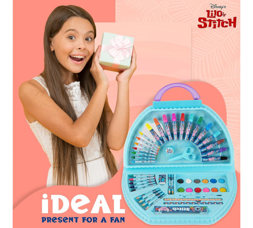 total office stc-1112 Набор для рисования "disney stitch" (50 предметов)