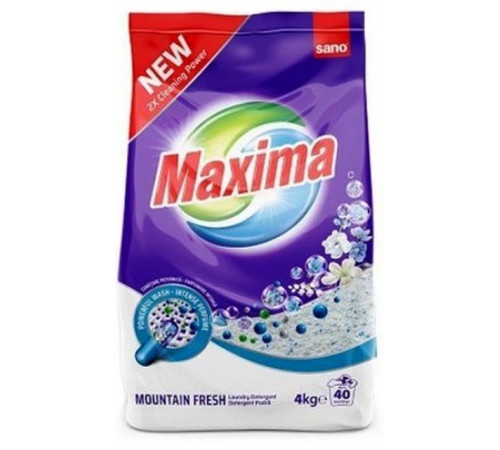 Бытовая химия в Молдове sano maxima Стиральный порошок fresh mountain (4 кг.) 991358