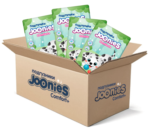  joonies mega pack 654298 comfort+ scutece m, 6-11 кг, (4x58) 232 buc.