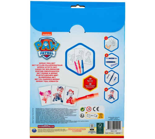 canenco pw23363 set marker spray paw patrol în plic a4