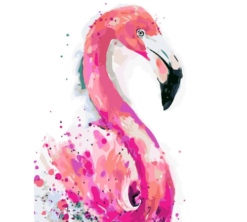  strateg leo sy6337 Картина по номерам "Фламинго" (40х50 см.)