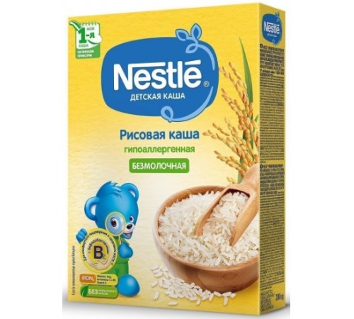 Детское питание в Молдове Nestle Каша рисовая безмолочная 200 гр. (4 м+) nestle Каша рисовая безмолочная 200 гр. (4 м+)