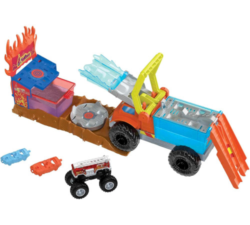 hot wheels hpn73 set de joc "monster truck: arena smashers" seria "schimba culoarea"