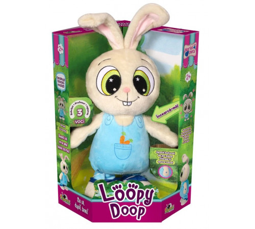 noriel int3107 jucarie de plus interactiva "iepurasul loopy doop"