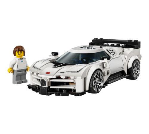 lego speed ​​champions 77240 constructor "hipermașina sport bugatti centodieci" (291 el)