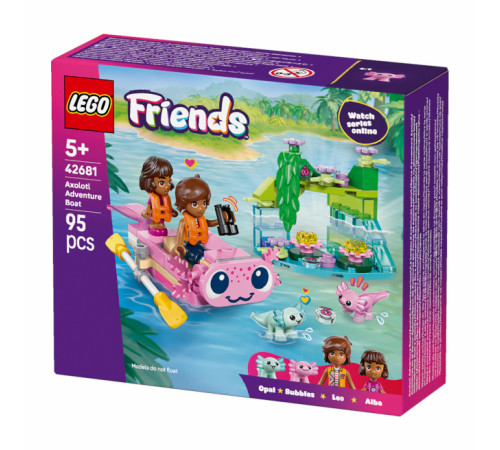 Детский&nbsp;магазин в Кишиневе в Молдове lego friends 42681 Конструктор "Приключенческий катер Аксолотль" (95 дет.)