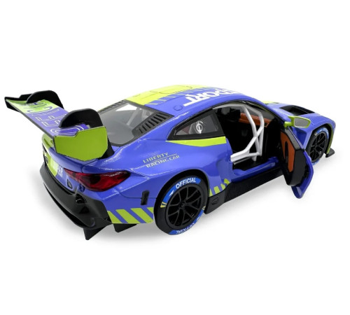 msz 68282a/3 mașinuță metalică bmw m4 gt3 (1:24) cu sunete și lumini