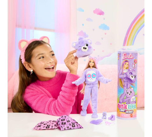 barbie jcn94 Кукла "cutie reveal" серия "care bears" - Мишка Забота