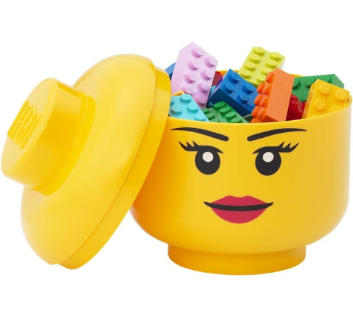 lego Контейнер для хранения mini head - girl (10,2х11,5 см)