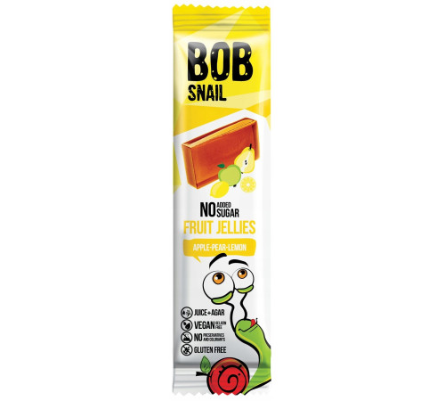 bob snail Натуральный мармелад "Яблоко-Груша-Лимон" (38 гр.)