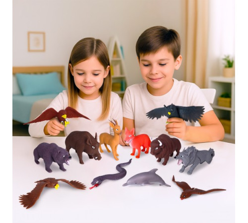 sbabam 1/cn25 figurina elastica surpriza "animalele ucrainei"