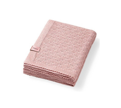  babyono-8123 1673/01 Плед трикотажный бамбуковый (75 x 100 см) розовый